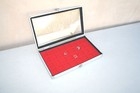  Aluminum Jewelry    Watch Display Case Box Glass Top Display Storage Holder