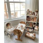 Vtg Wooden Baby Doll Crib Rocking Cradle Bassinet 25x16x11    Excellent Con