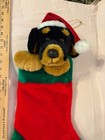 Santa Hat Rottweiler Christmas Stocking My Rendition Stuffed Large Whimsical Fun