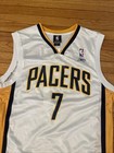 Jermaine O neal Sz M Indiana Pacers 7 Jersey Adidas Nba Official Vtg White