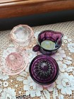 Barnes mosser Glass 2 Piece Reamers Pink Rose  Amythyst