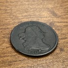 1807 Draped Bust Half Cent Vg Details - Bent