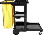 Rubbermaid Commercial Traditional Janitorial 3-shelf Cleaning Cart
