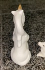 Vintage Ceramic Unicorn W Baby Figurines