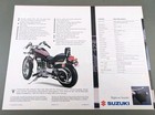 1988 Suzuki Savage 650 Motorcycle Factory Advertising Sales  Brochure 