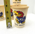 1960s Kansas University Jayhawks Wax Paper Cups 9oz Ncaa Stadium Vending