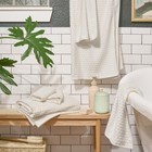 Beautiful By Drew Barrymore 6-piece Dot Bath Towel Set  Soft 100  Cotton