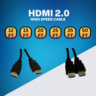 4k 2 0 Hdmi Cable Ethernet 4k X 2k High Speed 3d Hdtv - 12  15  20  25  35 Ft