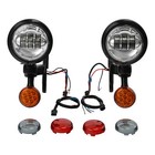 Auxiliary Spot Fog Light Bracket Turn Signal For Harley Touring Road Glide King