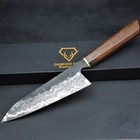 Handmade Japanese Damascus  Chef Knife San Mai   52100 Steel  rosewood Handle