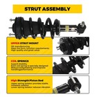 4x Front Rear Shock Struts W  Magneride For Cadillac Escalade Tahoe Gmc 2007-14