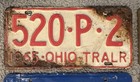 10 Pack Of Rustic worn License Plates From 9 Different States  1 Is Canadian 