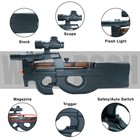 Well D90h Aeg Electric Full Auto Airsoft Gun - 290 Fps With 200 Round 6mm Bbs