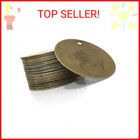 200 Antique Bronze Tone 13 16 Inch Metal Blanks Round Metal Stamping Blank And C