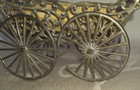 Antique Soft Metal Filigree Baby Carriage Buggy Toy Germany As Is  33 33