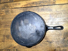 Rare  Columbus Hollow Ware  the Favorite   9 Cast Iron Skillet Vintage Antique 