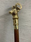Handmade Walking Stick Brass Head Handle Vintage Antique Wooden Cane Set Of 10