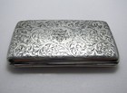Rare Boots 1913 Antique Sterling Silver Stamp Case Card Note Purse Wallet