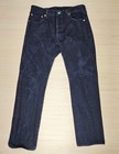Levis 501 Original Fit Button Fly Stretch Men s Jeans Size 33  32 Black Denim