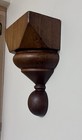 Antique Folk Art Staircase Newel Post Shelf Industrial Hanging