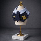 Handmade Funny Police Cat Collar  Pet Costume Bandana  Cute Pet Scarf Outfit