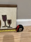 Vintage Mcm Gravel Pebble Mosaic Wall Art Fruit Grapes Wine 1960s Kitchen Decor