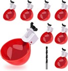Professional 8 Pack Chicken Waterer - Easy Install For Clean Water Access