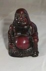 Plastic Buddha  Small Plastic Buddha Figure Burgundy Color 3 