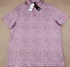 New  men Xl Adidas Golf Fairway Jacquard Polo  color   Preloved Scarlet 