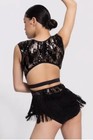 Weissman Elite Dance Costume Blue Sequin Fringe Belong D13198 Lc Latin Tap Jazz