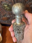 Antique 19th Century Cut Crystal Lay Down Scent Bottle