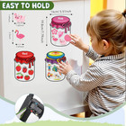 Wooden Magnetic Color Sorting Set For Kids 12 Pieces Learning Toys For