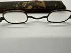 Antique 1800 s Spectacles- Civil War Era- Straight Temple Eye Glasses 32 27 125