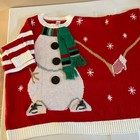 Christmas Sweater 2 Person Sweater  Snowmen Holiday Party Ugly Christmas Funny