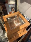 Deluxe Baseball Display Case-clear Cube Baseball Holder With Wooden Frame