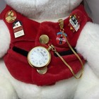 12  Coca-cola 1993 Polar Bear Plush Christmas Sweater Coke Pin Tags Pocket Watch