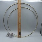 2 Pack 14 16    Large Metal Floral Hoop Wreath Macrame Gold Hoop Rings For Mak   