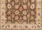 Hand-knotted Indotabriz Brown Wool New Oriental Rug Carpet 7 11  X 10 4 
