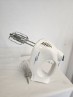 Hand Mixer   Whisk Hamilton Beach 6 Speed Burst White With Attachments   Case
