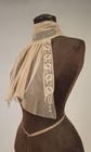 Edwardian High Net Collar W Lace Trimmed Jabot Front  