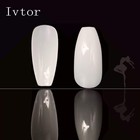 600pcs Nature Ballerina Fake Nails Coffin Full Cover Acrylic False Nature