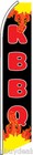 Kbbq  korean Bbq  Flutter Flag Feather Swooper Tall Advertising Banner Sign
