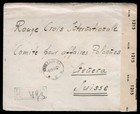 Poland 1944 British Censored Cover To Switzerland  Goznak Block