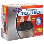 Nicole Home 30 Gallon Black Tall Kitchen Drawstring Trash Bags