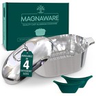 Magnaware Quality Cast Aluminum Oval Dutch Oven - 10 Qt 15   like Magnalite 