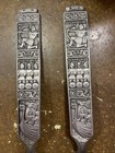 Vintage Konge Tinn Norwegian Pewter Boxed Spoon Fork Battle Of Stiklestad Nr 351