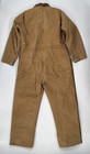 Vintage Carhartt Coveralls Quilted Insulated Duck Tan Mens 48 Red Lined X01 Brn