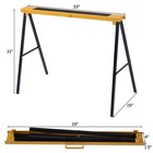 Ironmax 2 Pack Heavy Duty Saw Horse Steel Folding Legs Sawhorse 275 Lbs Capacity