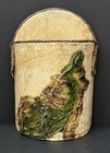 Louise Allman Original Papier Mache Long Hair Chihuahua Wall Pocket Mcm Folk Art