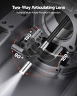 Vevor 2-way Articulating Borescope Camera Endoscope With 4 3  Ips Screen 8x Zoom